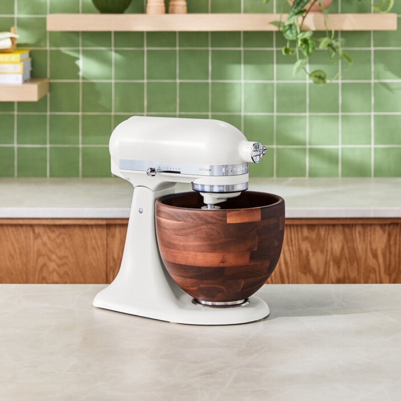 5KSM156WBAPL Artisan robotgép 4,7l - Diófa tállal, porcelán színű