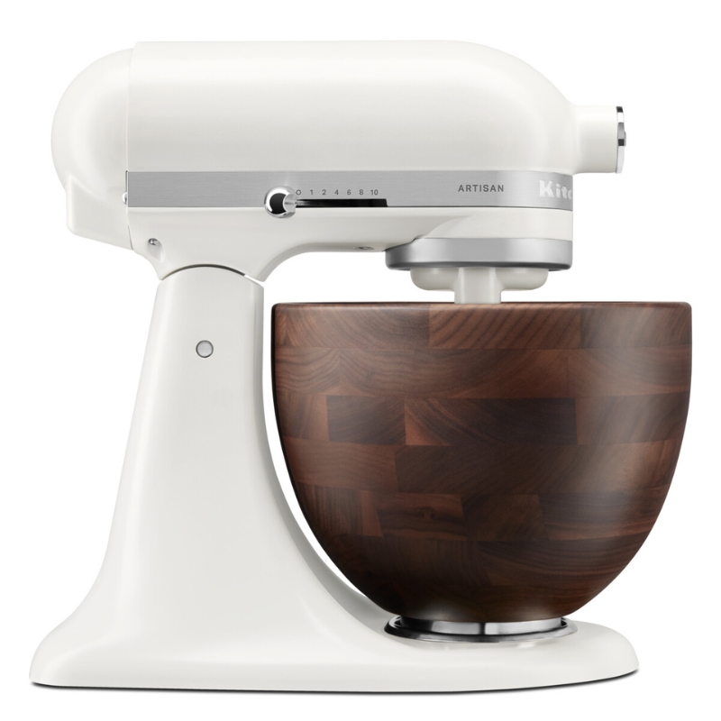 5KSM156WBAPL Artisan robotgép 4,7l - Diófa tállal, porcelán színű