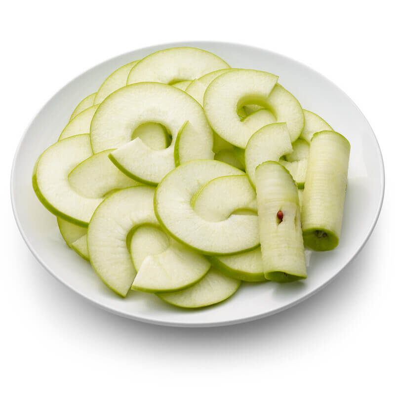 5KSM1APC spirálozó adapterrel készült almaszalagok. 5KSM1APC spirálozó adapterrel készült almaszalagok.