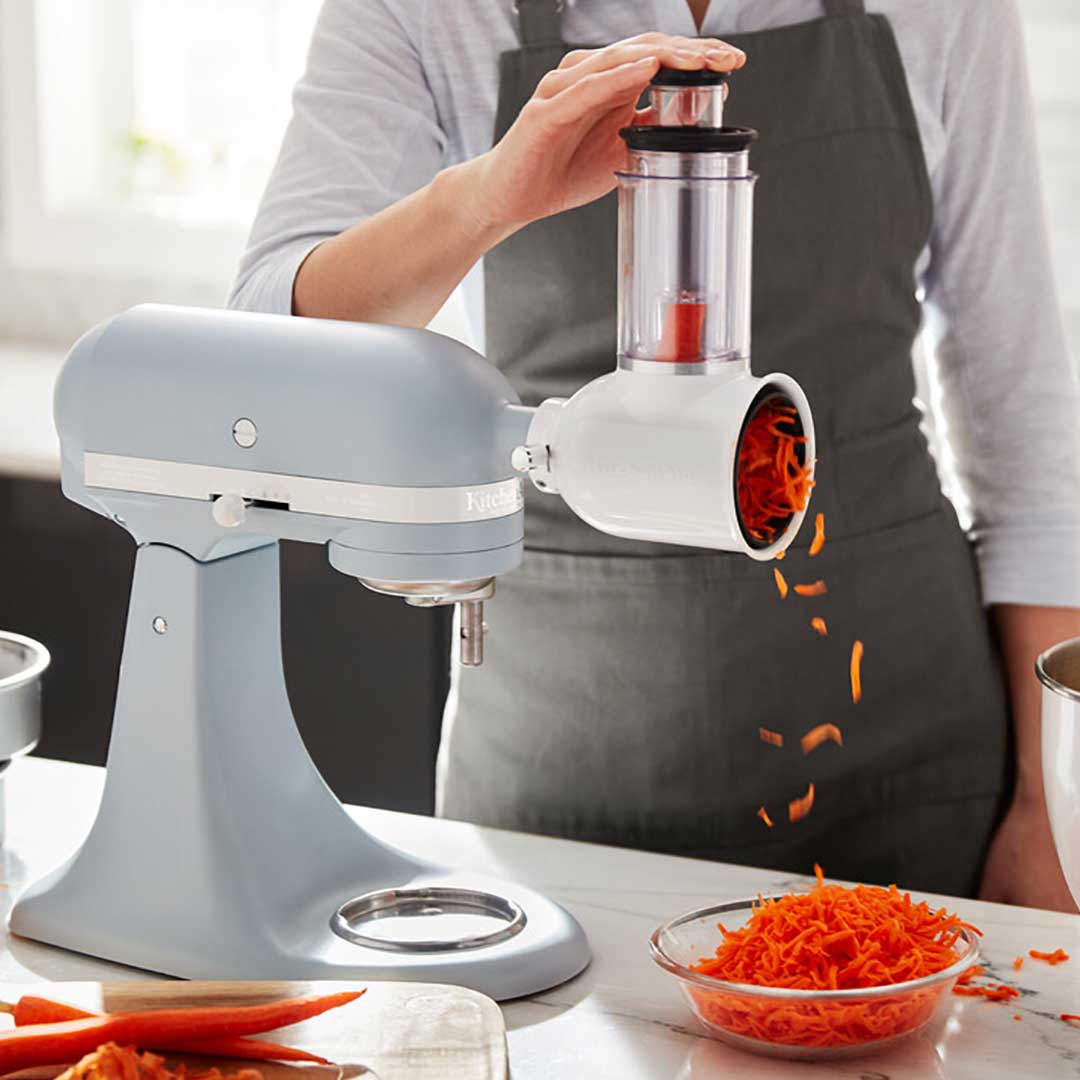 5ksmvsa-szeletelo-adapter Reszelő adapter KitchenAid robotgéphez - közepes reszelődob