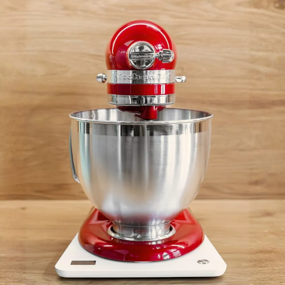 Konyhai mérleg billenőfejes KitchenAid robotgéphez fehér