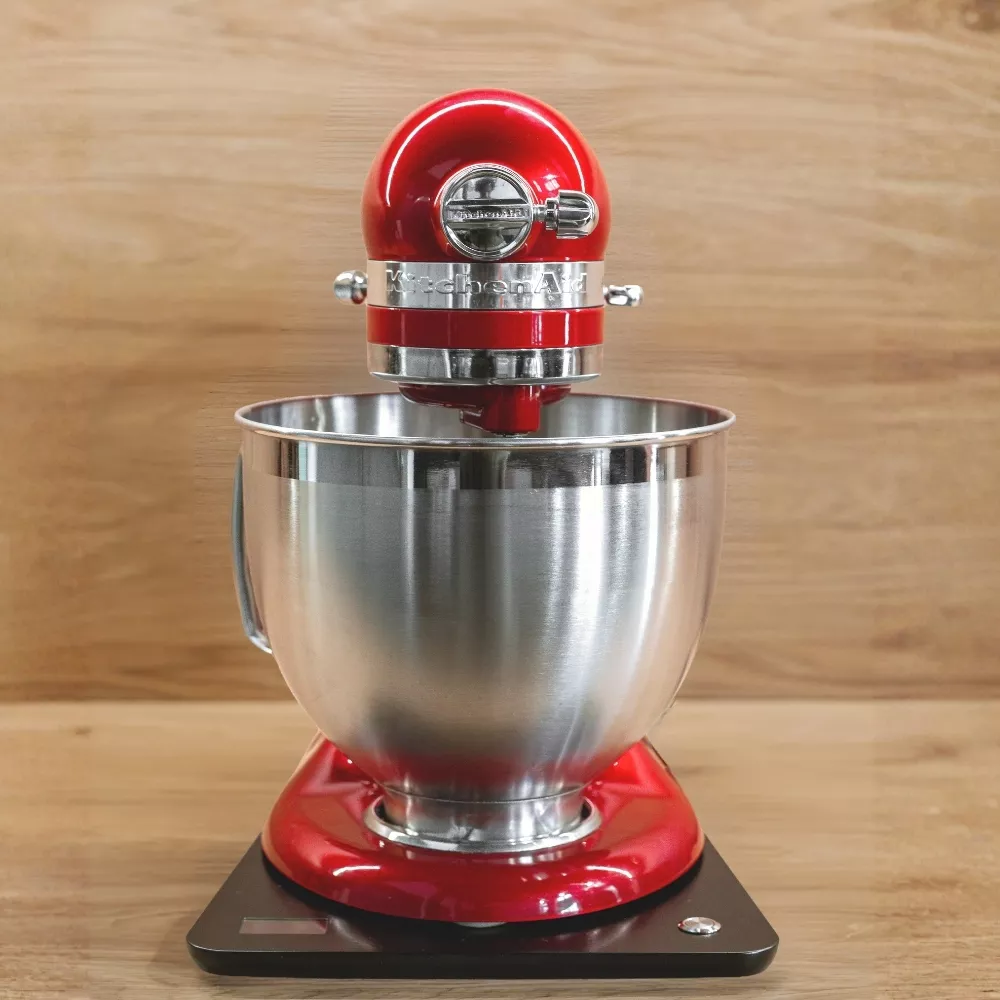 Konyhai mérleg billenőfejes KitchenAid robotgéphez mattfekete